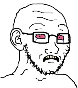 375 - soybooru.com - 1soyjak black_eyes concerned_soyjaks ear forehead_lines glasses looking_at_you monochrome open_mouth scared small_pupils soyak soyak_(concerned) soyjak stubble swede teeth template the_swede uncolored_skin white_background.png