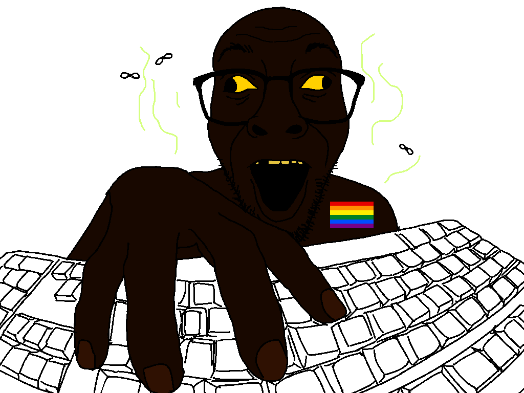 darren, 1soyjak, animal, bald, black eyes, black hair, black skin, bug, bugs, crossed eyes