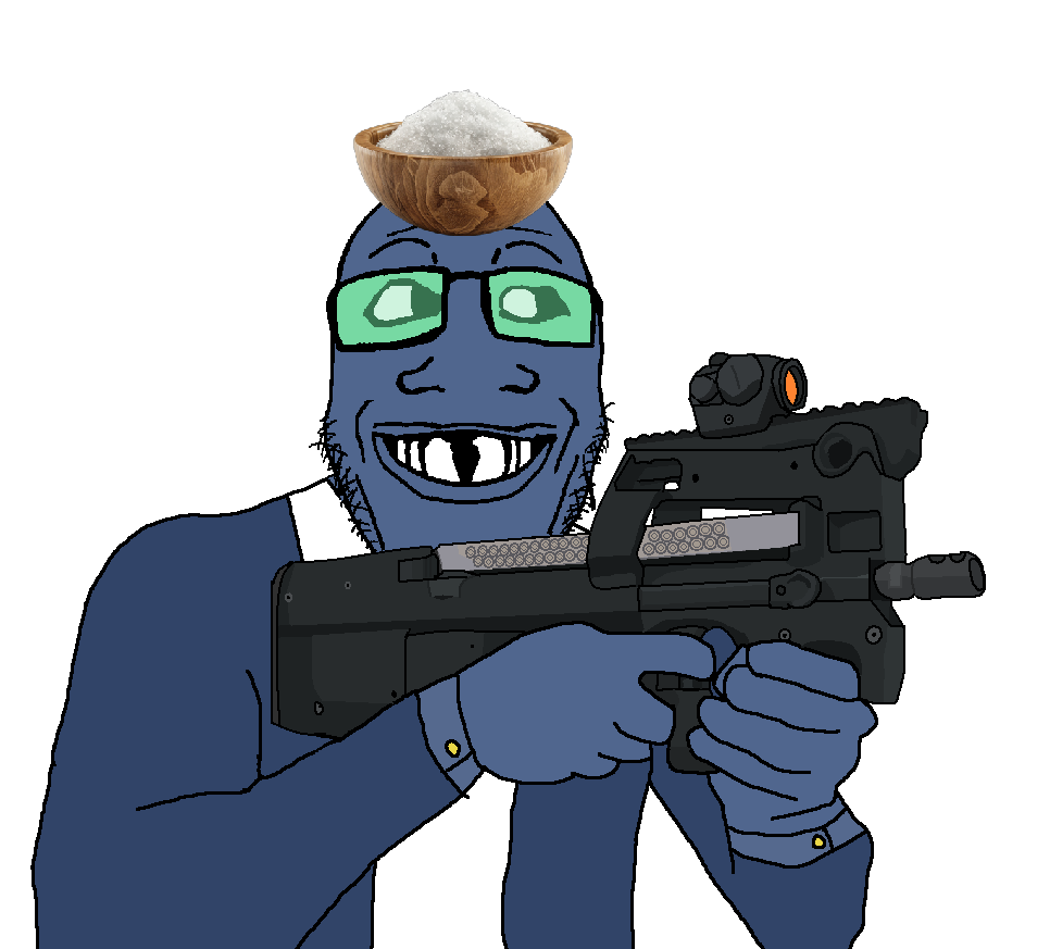 markiplier soyjak, grinlook poggers, 1soyjak, admin, bald, blue skin, closed mouth, clothes, deformed, front view