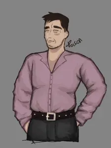 poison, cobson, 1soyjak, almost full body, black hair, brapped comment section☣️☣️☣️ do not enter☣️☣️☣️, chubby, closed eyes, closed mouth, gray background