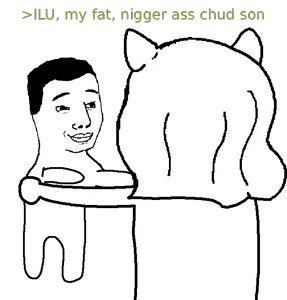 glegle, chudjak, 1soyjak, back view, black eyes, black hair, character, closed mouth, full body, greentext