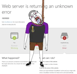 Soyjak wiki down for 3 days.png