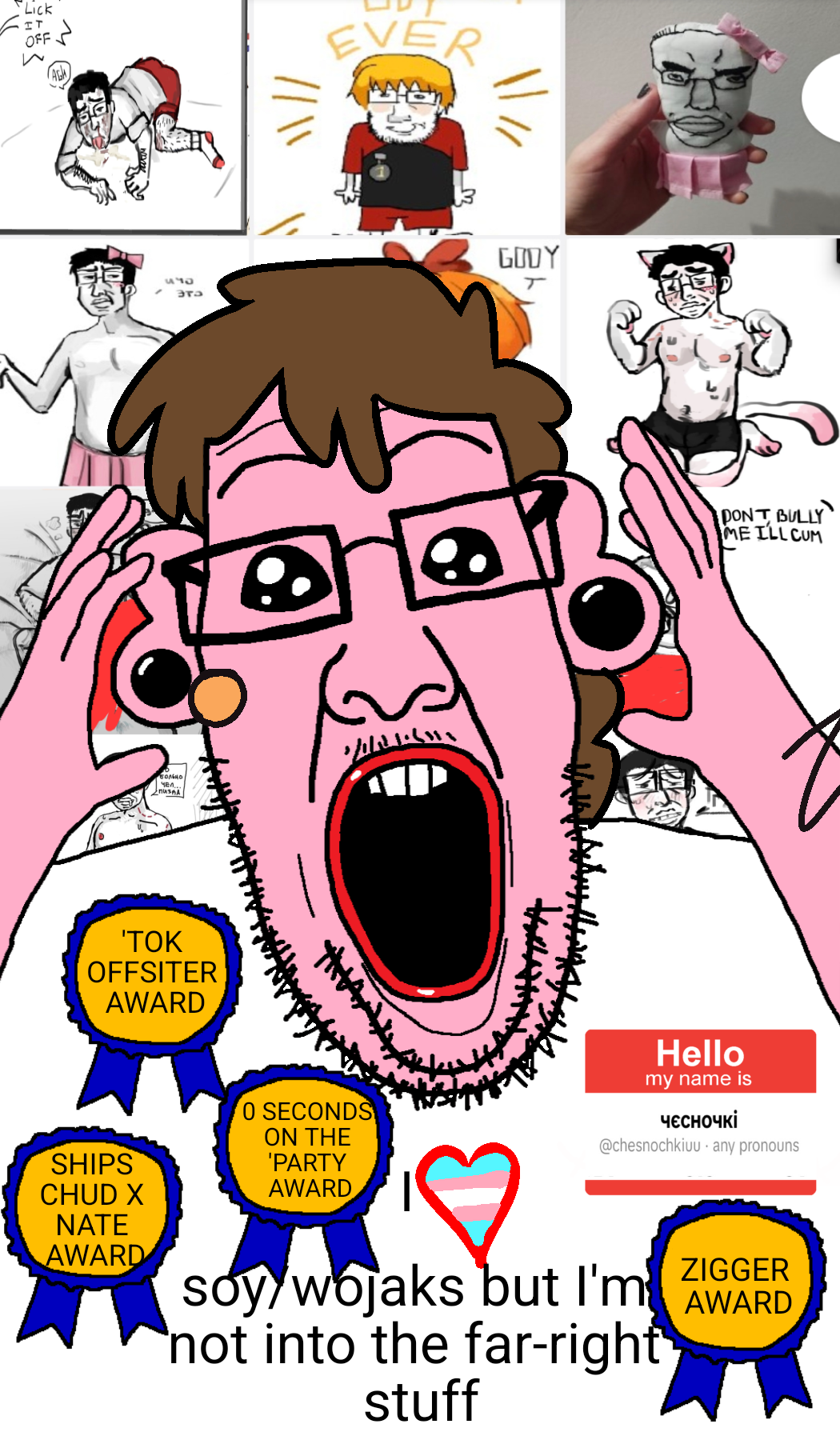 nate higgers, chudjak, ppp, natejak, slopjak, 'tok, black eyes, brimstone, brown hair, fat
