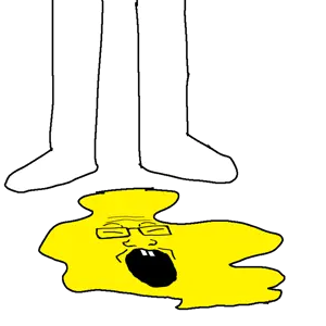 markiplier soyjak, neutralplier, 1soyjak, asian, black eyes, chink, closed eyes, feet, front view, glasses