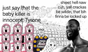 daddy's girl wojak, gigachad, wojak, a24 slowburn soyjak, microplasticsjak, aryan, a10 eyes, african american, female, foid