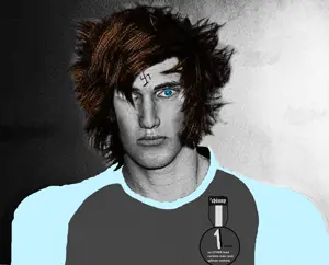 der coomer, gigachad, gigacoomer, aryan, 1soyjak, a10 eyes, award, badge, blue eyes, brown hair