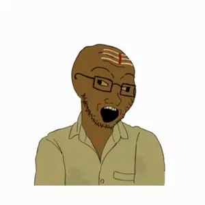 soyak, 1soyjak, bald, black eyes, brown skin, brownoid, glasses, hindu, india, indian