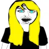 womanjak, aryan, a10 eyes, a10 eyes, arms, beautiful, big eyes, black shirt, blonde hair, blue eyes