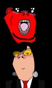 bernd, gapejak, female gapejak, femjak, oh my god she is so attractive, 2soyjaks, bald, black background, black hair, blush