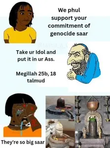 daddy's girl wojak, happy merchant, wojak, black hair, brown skin, closed mouth, crying, daddy's girl, dildo, glasses