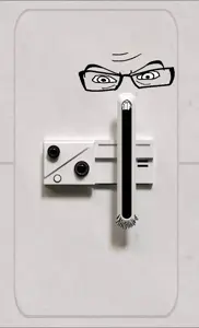 feraljak, 1soyjak, angry, bald, black eyes, front view, gaping mouth, glasses, gray skin, irl background