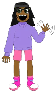 saira, soytan, 1soyjak, black eyes, black hair, black skin, blush, boot, clothes, dress