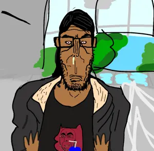 cobson, markiplier soyjak, cobsontalks, euromutt, neutralplier, euromutt, 2017, beard, brown skin, closed mouth