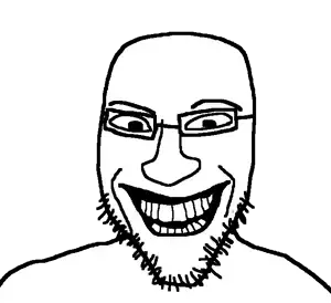 susjak, alternate, glasses, grin, jerma985, open mouth, soyjak, stubble, suspicious, video game