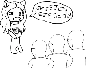 glegle, soyak, 3soyjaks, back, back view, bald, dialogue, front view, glasses, hair