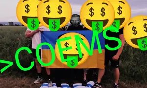 der coomer, gigachad, gigacoomer, 🤑, beard, black eyes, closed mouth, coems, front view, full body