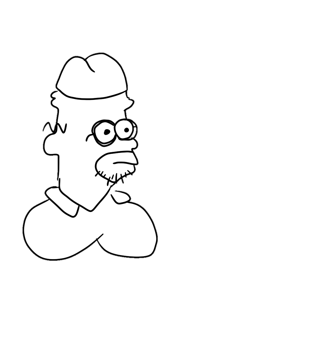 homer simpson, homero pija, useful soys, 1soyjak, bald, black eyes, closed mouth, fat, full body, glasses