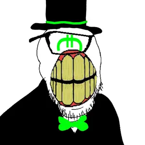 feraljak, feralrage, 1soyjak, angry, bald, clenched teeth, clothes, front view, glasses, green eyes