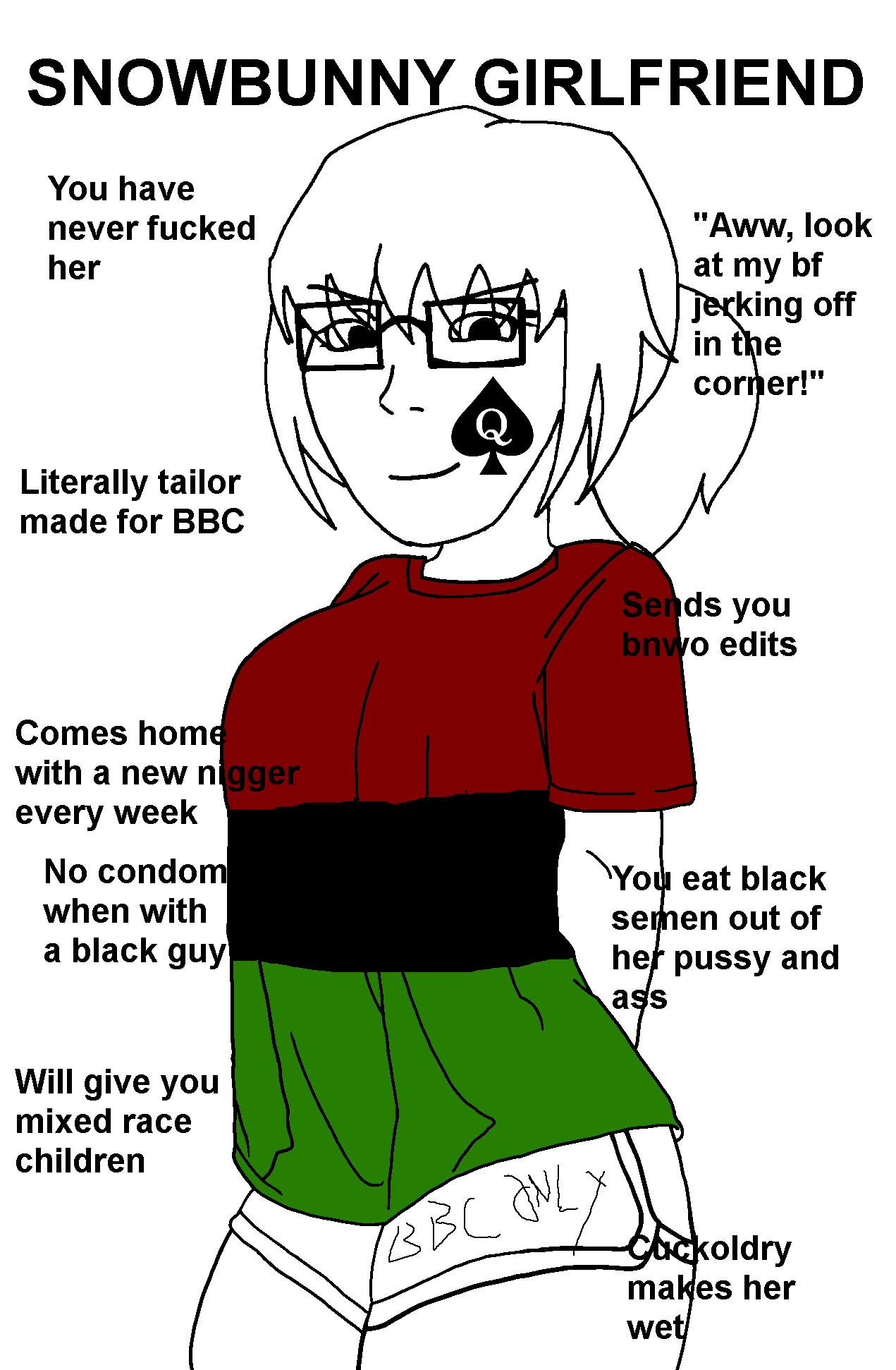 soyak, soyak (smug), soygirl, femjak, soygirlfriend, almost full body, blacked, built for bbc, closed mouth, female