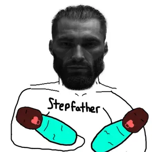 gigachad, 2soyjaks, alive nigger baby, black baby, closed mouth, front view, holding object, looking at you, pacifier, stepfather