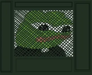 pepe, amphibian, animal, closed mouth, clothes, confession, frog, green skin, lips, suit