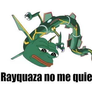 pepe, rayquaza, amphibian, animal, bald, chinese dragon, closed mouth, dragon, frog, frown