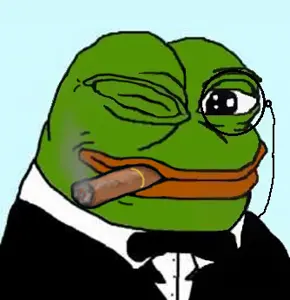 pepe, amphibian, animal, black eyes, blue background, closed mouth, clothes, frog, green skin, lips