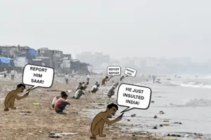 pajeetjak, 4soyjaks, angry, beach, bharat, black eyes, black hair, black text, brown skin, crying