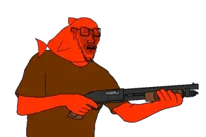 soyak, soyak (concerned), fishjak, 1soyjak, animal, arm, bald, clothes, concerned, fish