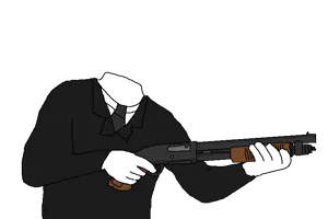 accessory, arm, clothes, gun, hand, hands, headless, holding gun, holding object, holding shotgun