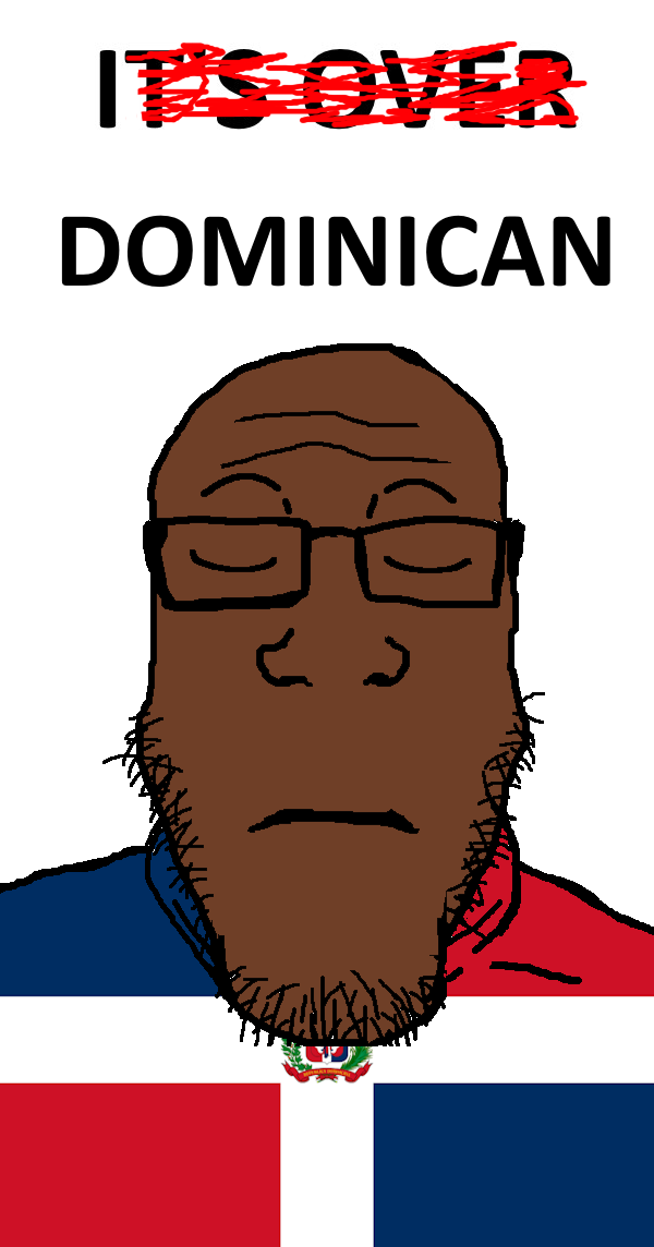 markiplier soyjak, neutralplier, its over, brown skin, closed eyes, closed mouth, country, dominican, dominican republic, flag