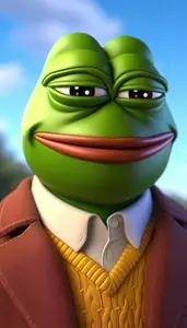 pepe, pepelaugh, 1nas, amphibian, animal, black eyes, clothes, collared shirt, disgusted, eugh