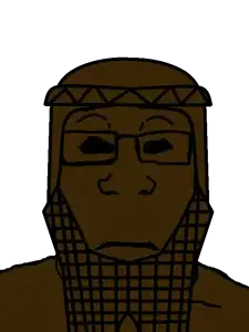 markiplier soyjak, neutralplier, 1soyjak, beard, black sclera, bronze skin, bronze statue, closed mouth, front view, glasses
