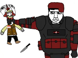 anti furry unit, bernd, chudjak, chudjak front, 2soyjaks, ack, angry, armor, bald, boot