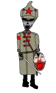 drill sergeant grey, bernd, drill sergeant soy, 2soyjaks, ack, bald, beard, black eyes, bloodshot eyes, bolsheviks