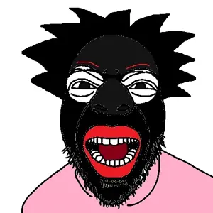 unknown, afro, angry, beard, black skin, hair, ishowspeed, open eyes, open mouth, soyjak