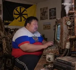 PixVerse_V6_Image_Text_360P_Hes_typing_on_his_.mp4