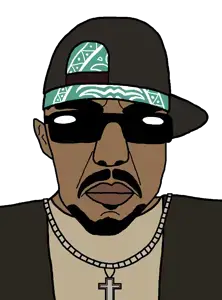chudjak, patrick, bald, bandana, baseball cap, beard, brown skin, bushy eyebrows, cap, closed mouth