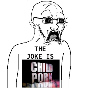 soyak, doctos, doctos, 1soyjak, almost full body, bald, beard, black eyes, doctoddler, gaping mouth