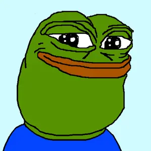 pepe, amphibian, animal, big chin, blue background, blue shirt, frog, looking at you, smile, smug