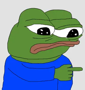apu, pepe, arm, closed mouth, hand, pointing, transparent background