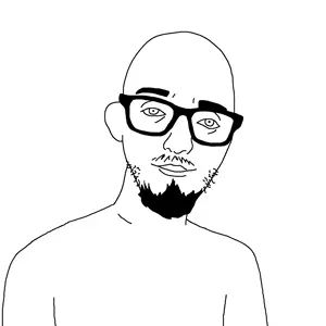 unknown, 1soyjak, beard, closed mouth, ear, ears, glasses, half body, looking at you, manowarriorvonmoe