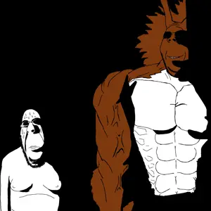 cobson, gapejak, hornyson, wholesome soyjak, rapeson, squirreljak, animal, black background, black eyes, creepy