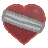 nuurumoji, bandage, bandages, broken, emoji, heart, low effort, red, red outline, transparent background