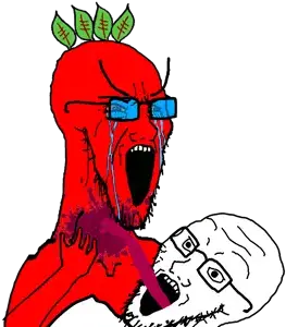 soyak, long crying soyak, long soyak, soyak 3/4, 2soyjaks, angry, beetroot, bleeding wound, blood, bloodshot eyes