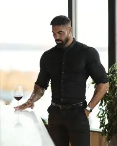 gigachad, alcohol, clothes, drink, irl background, plant, table, wine, wine glass