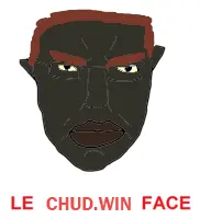 chudjak, pol face, angry, black eyes, chinny, chinnycuck, closed mouth, front view, ginger, glasses