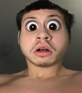 big eyes, big lips, brown hair, commie, communiaryan, distorted, facedox, hair, inbred, irl background