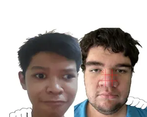 no more brother wars, irl slopjaks, irl soyjaks, 2soyjaks, black eyes, black hair, brown skin, fat, front view, gook