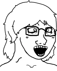 female soyak crazy messy hair cross eyed.png